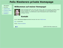 Tablet Screenshot of felix-riesterer.de